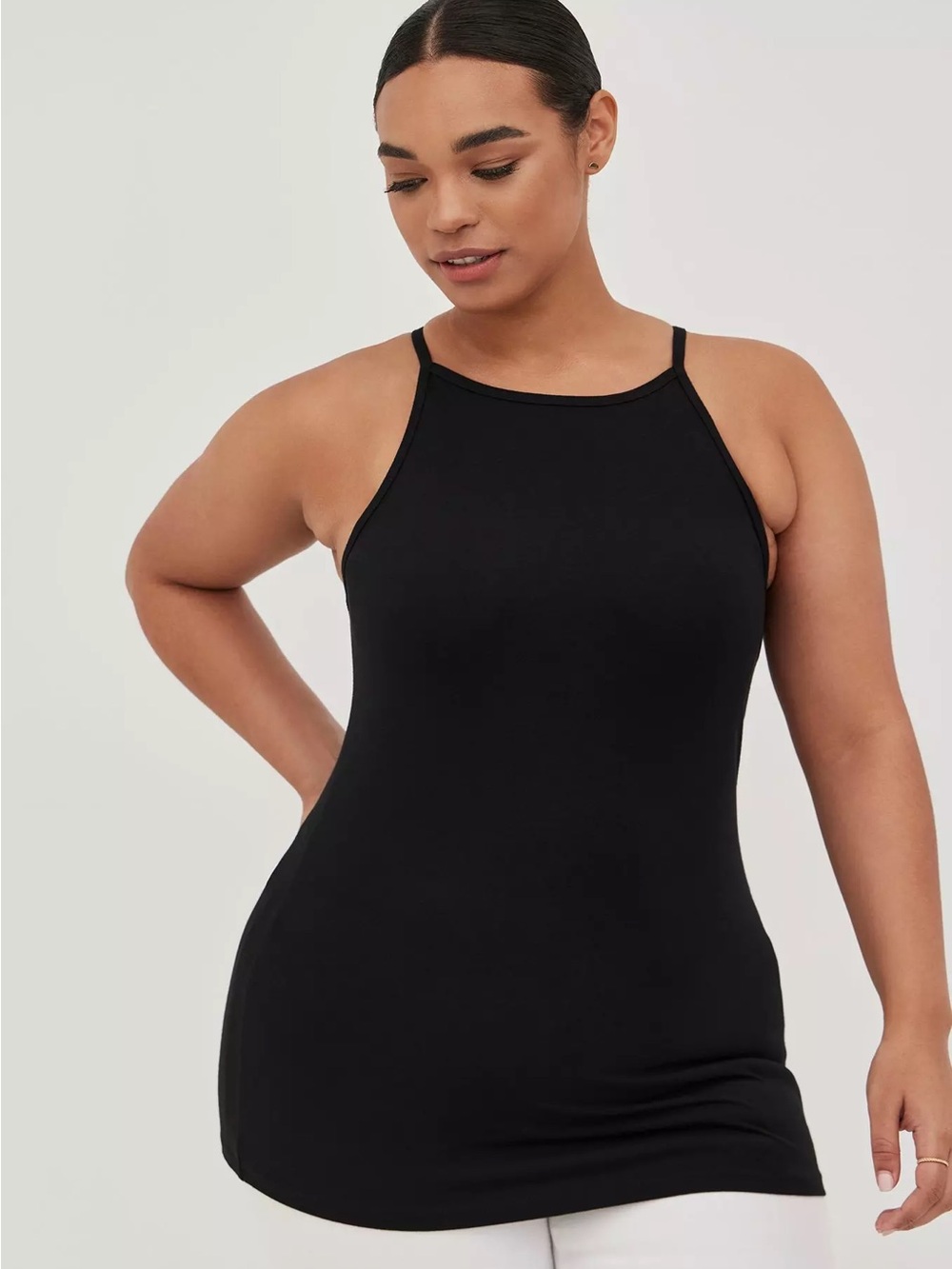torrid Black High-Neck Foxy Tank